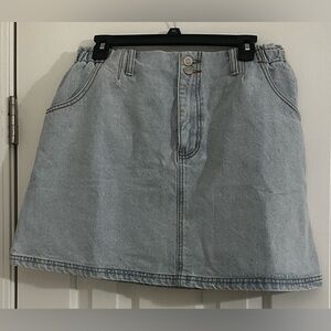 Pink Lily Denim Skirt